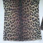 Inc international Y2K Concepts layered mesh leopard long sleeve shirt, size L Photo 4