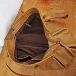 J.Jill Brown Leather Dual handle Shoulder Bag Photo 10