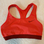 Nike  Dri-FIT Sports Bra – Orangey Red, Medium Photo 0
