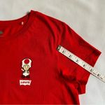 Levi's  Super Mario Toad Red T-Shirt Women’s Size Large Video Game Logo Photo 4