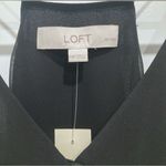Loft NWT  Covered Button Tank Blouse Black Photo 2