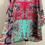 Johnny Was NWOT  Floral Silk Long Sleeves Tunic Dress Multicolor Bohemia Size S Photo 4