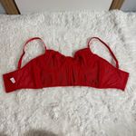 Amazon Vibrant Red Floral Bralette Crop Top Size Small Photo 5