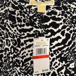 Michael Kors Black and White Abstract Blazer Photo 2