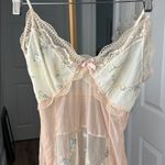 Next To Nothing LA Prairie Romance Floral Patchwork Babydoll Lingerie Slip S Pink Photo 4