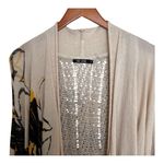 Nic+Zoe  Beige and Black Floral Women's Poncho Photo 3