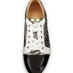 Christian Louboutin Gondoliere glitter specchio mixed leather sneakers size 35.5 Photo 2