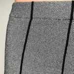 ZARA  Basic Black Tweed Striped High Waisted Pleated A Line Mini Skirt Size XS Photo 4