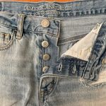 American Eagle Light Wash Distressed Shorts Photo 5