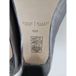 White House | Black Market  Pewter Leather Chandler Caged Gladiator Stiletto 6.5 Photo 8