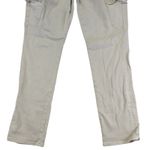 Paige  Women's Size 27 Beige Cargo Pants Straight Leg Cotton Blend Utility Photo 5