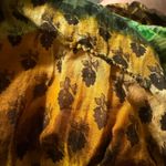 SOL Clothing sz 2X Maxi Dress Green Brown Resortwear Fairy Flowy Cotton FLAW Photo 9