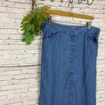 J. Jill Denim Faux Button Down Maxi Skirt Blue Size M Photo 1