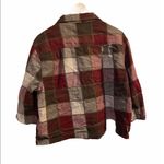 lemon grass  red/tan 100% cotton XL cropped jacket. Photo 2