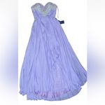 Royal Queen Collection Women’s Lilac Strapless Dress Prom Bride Formal NWT Sz 12 Purple Photo 1