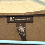 INC International Concepts Olive Fringe Cardigan Faux Suede Boho Size L Earthy Green Size L Photo 1