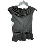 Tadashi Shoji NWT Vintage Tadashi V Neck Size Medium Sleeveless Top Black Embellishments #G4-5 Photo 1