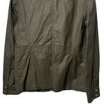 Caslon  Coated Moto Jacket Olive Green Outdoors Utility Equestrian XS Photo 6