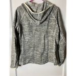 The North Face Womens Gray Marled Fleece Full Zip Hoodie Jacket Size L Photo 3