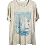 J.Jill Beach Collection Sailboat Graphic Relaxed Fit T-Shirt NWT NEW Small S Photo 0