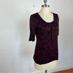Hugo Boss  Maroon Scoop Neck Blouse Photo 1