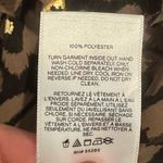 EXPRESS  Brown and Gold Women's hi low Dress animal print lined shorter front Photo 5