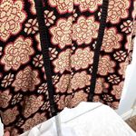 Black Rainn Southwestern Brown Black Keyhole Neck Long Sleeve Blouse Size LG Photo 4