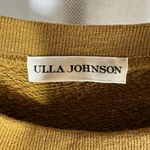 Ulla Johnson  Tillie Ruffle Sweatshirt Dress Size 0 Golden Yellow Neutral Photo 2