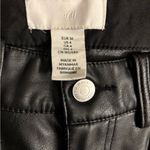 H&M Faux Leather 5-Pocket Pants – Size 4, Black Photo 1
