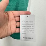 Lulus Ribbed V Neck Cropped Tank Top Teal Green Size Medium NWT Photo 4