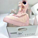 Burberry Knit Low Top Sneakers Cameo Pink Check Size 36.5 6.5 US NEW Photo 14