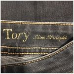 DL1961 Jeans Womens 0 24" Tory Slim Straight Crop Dark Wash Whiskering Low Rise Photo 4