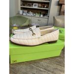 Sam Edelman Loraine Ivory embossed croc leather Loafer Equestrian Horse Bit Photo 2