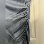 Shona joy La Lune Asymmetrical Bias Cowl Midi Dress in Blue Smoke Photo 5