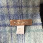Nordstrom Blue Plaid Cashmere Scarf Photo 3