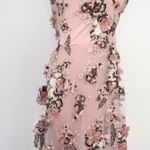Dress the Population - New! Sidney Floral Appliqué Mesh Gown Photo 13