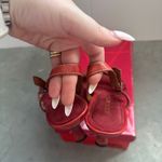 Aerosoles  Over Plaited Red Leather Kitten Heels Size 8.5 Photo 6