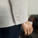 Pendleton Vtg Linen Mix Blazer Jacket 6 Beige Country Western Office Capsule USA Photo 6