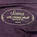 Soma  Live Lounge Wear Purple Knee Length Dress Nightshirt Gown Size Medium Photo 4
