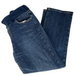 Motherhood Maternity Shirt Panel Straight Leg Jeans Blue Petite Large Photo 0