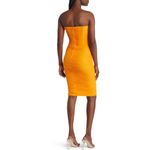 House Of CB Julianna Strapless Ruched Corset Dress Women's XS Orange NWOT Photo 1