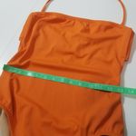 J.Crew One-piece Orange Swimsuit Halter Cutout Back Photo 4