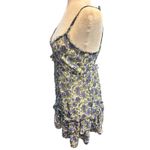 ASOS River Island Floral Print Ruffle Mini Dress Blue Purple Summer Casual Photo 4