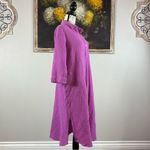 Eileen Fisher J. Jill Womens Medium Petite Pink Mauve 3/4 Sleeve Pullover Dress Photo 2