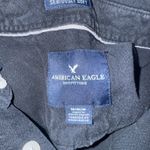 American Eagle Seriously Soft Black Button Down Shirt Men’s Medium Casual Photo 2