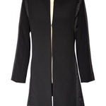 Lucy Paris Black Long Jacket 3/4 Sleeve Casual Formal Photo 0