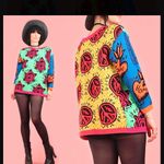 Betsey Johnson Vintage Iconic Betsy Johnson Punk Label Sweater 1980s Faith Hope Charity Bright Photo 1