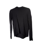 Lululemon  Extra Mile Long Sleeve Hoodie Black Thumbholes Stretch Run Womens XS Photo 2