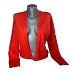Cyrus Women’s Red Orange Open Cardigan Duster Top Size Small Photo 0