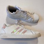 Adidas White Leather Grand Court 2 Sneakers Running Shoes Women’s 7 Athletic Photo 9